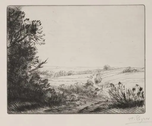 The Road to Horville, by Alphonse Legros