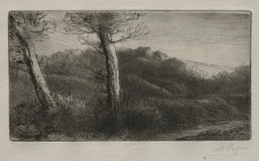 The Traveler Stretched out on the Grass, by Alphonse Legros