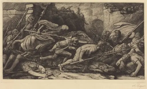 The Triumph of Death: Battle (Le triomphe de la mort: Le combat), by Alphonse Legros