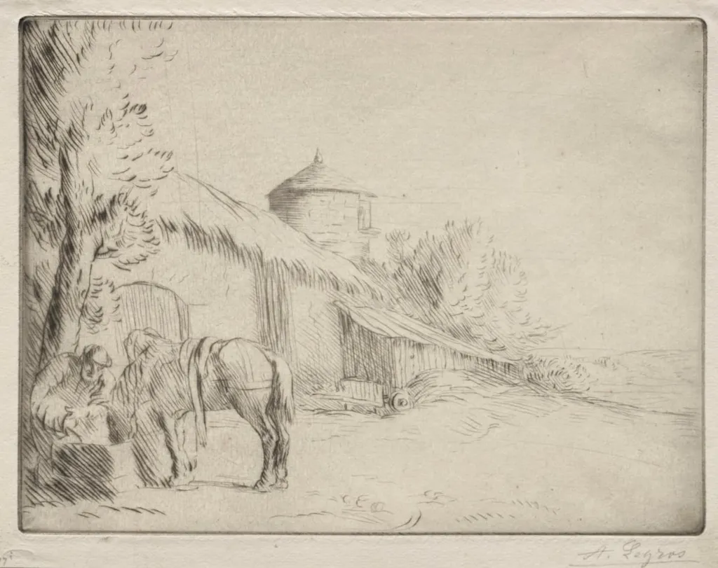 The Watering Place (2nd Plate), by Alphonse Legros, 1884