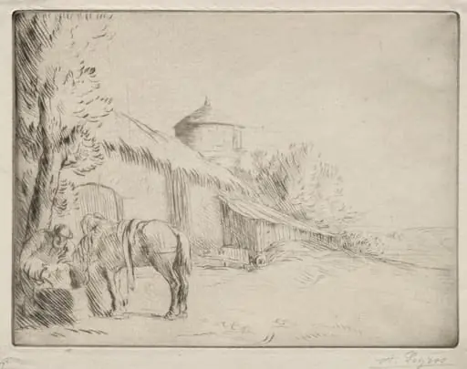 The Watering Place (2nd Plate), by Alphonse Legros