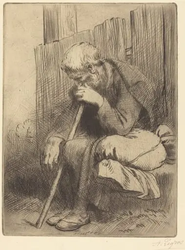 Thinker (Le penseur), by Alphonse Legros