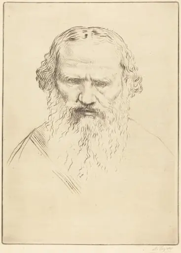 Tolstoy, by Alphonse Legros