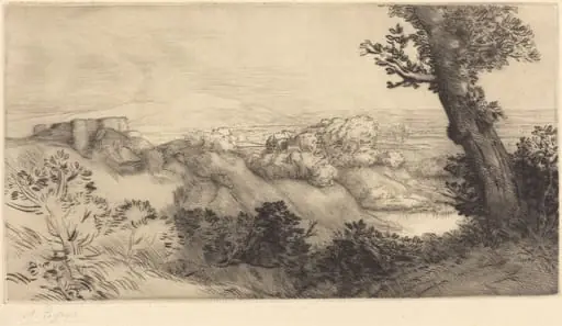 Top of the Hill (Le haut de la colline), by Alphonse Legros