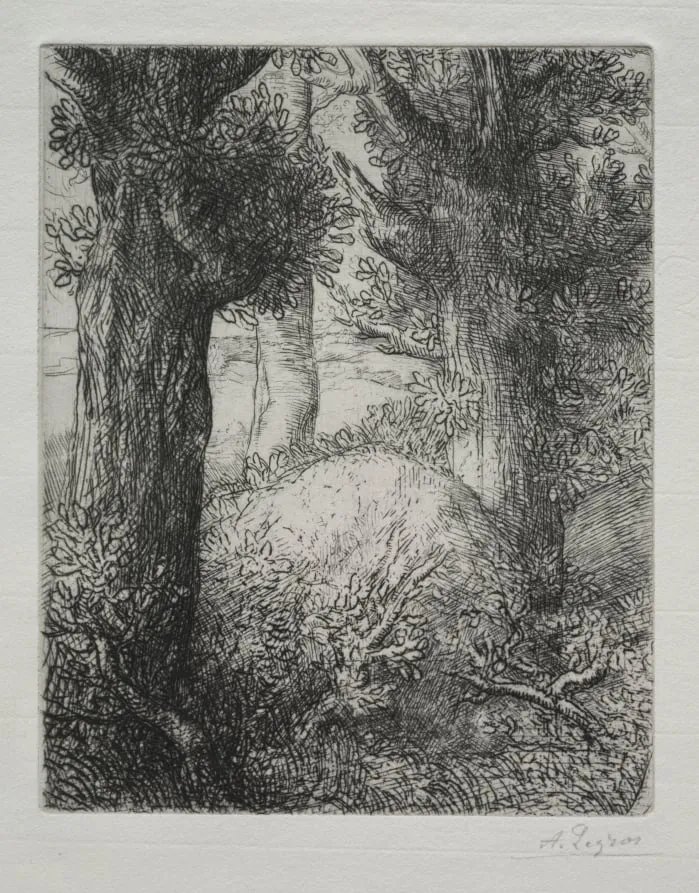 Tumulus gaulois, by Alphonse Legros, 1884