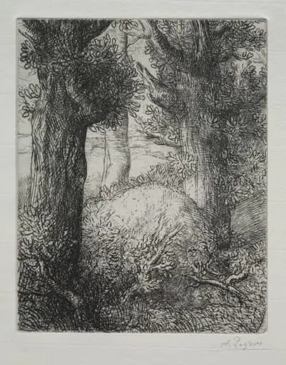 Tumulus gaulois, by Alphonse Legros