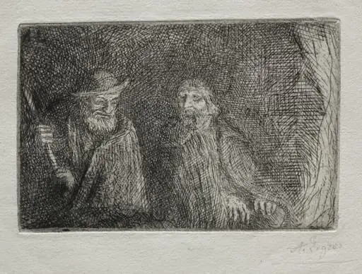 Two Shepherds (Les Deux Bergers), by Alphonse Legros