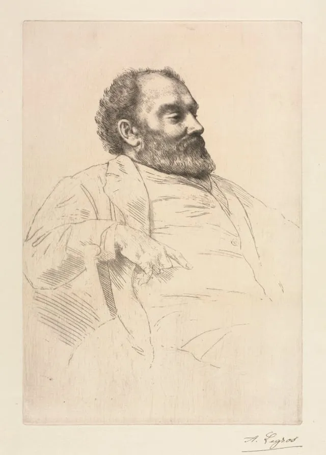 Val Prinsep, by Alphonse Legros, 1884