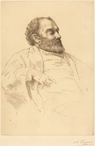 Val Prinsep, R.A., by Alphonse Legros