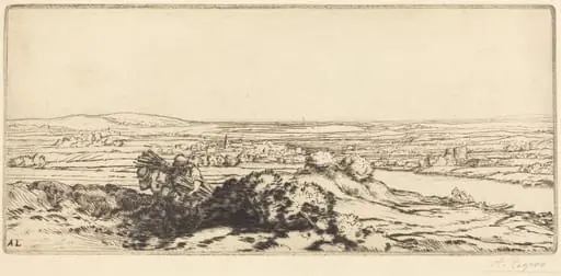 Valley of Dunes (La vallee des dunes), by Alphonse Legros