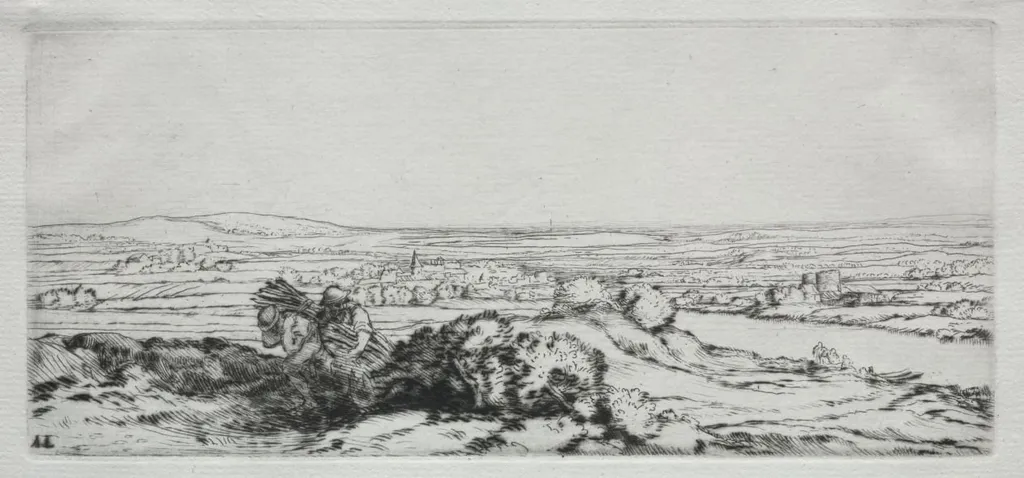 Valley of the Dunes (La Vallee des Dunes), by Alphonse Legros, 1884