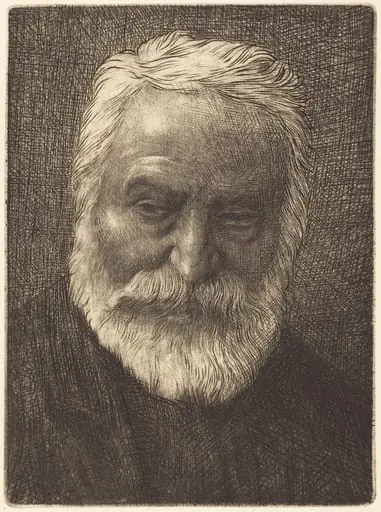 Victor Hugo, 2nd plate, by Alphonse Legros