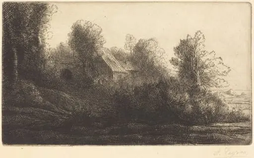 View of a Farm, 2nd plate (La ferme de Bienheureux), by Alphonse Legros