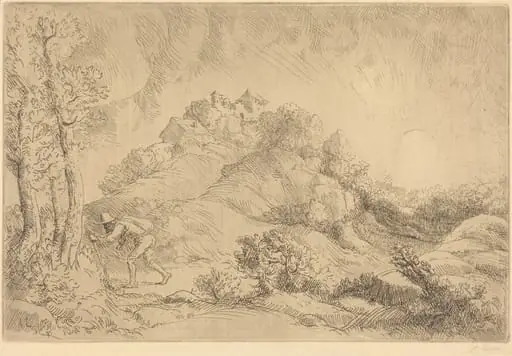 View of a Farm (La ferme de Beauchamp), by Alphonse Legros
