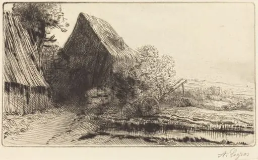 Wheelwright's Home (La maison du charron), by Alphonse Legros