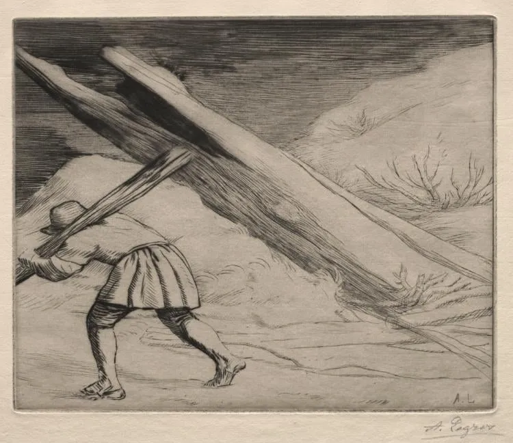 Winter (1st Plate), by Alphonse Legros, 1884