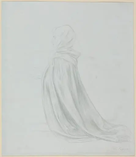 Woman in a Cloak, by Alphonse Legros