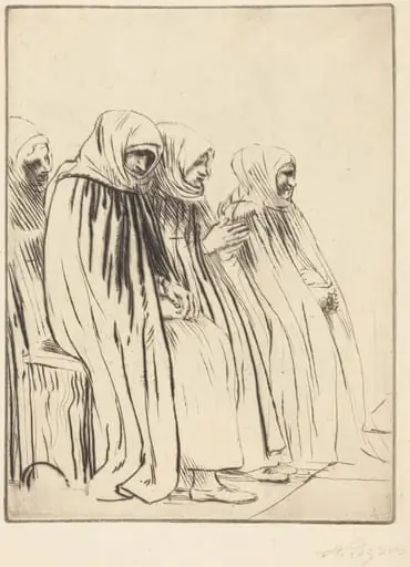 Women of Brussels (Femmes de Bruges), by Alphonse Legros