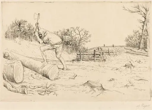 Woodcutter (Le bucheron), by Alphonse Legros