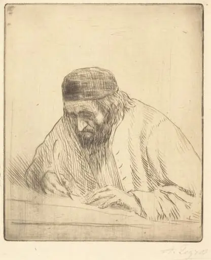 Writer (L'ecrivain), by Alphonse Legros