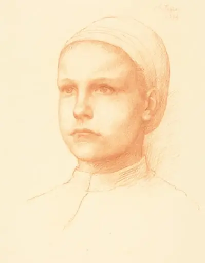 Young Peasant (Jeune paysanne), by Alphonse Legros