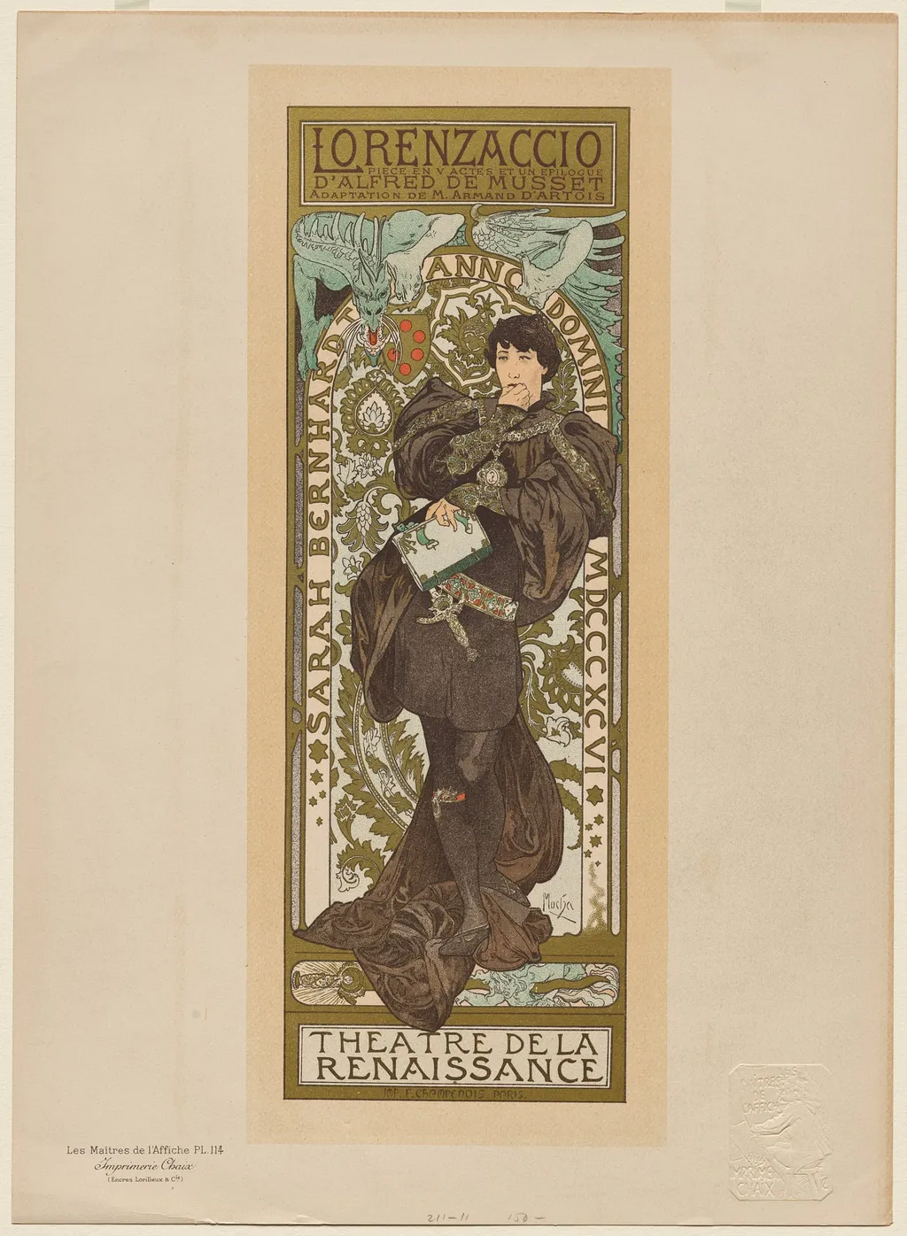 Lorenzaccio, by Alphonse Mucha, 1898