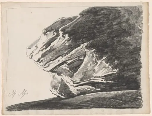 A Bizarre Rock Formation, by Alphonse Nicolas-Michel Mandevare
