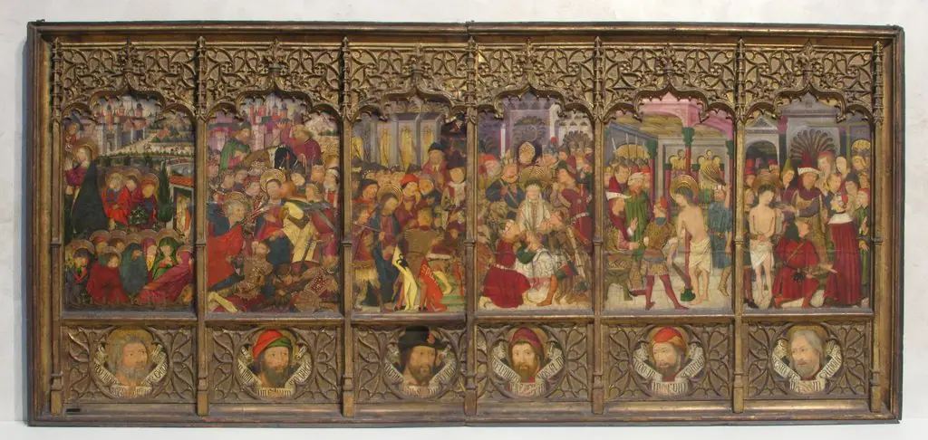 Altarpiece (retablo) with Scenes from the Passion, 1450