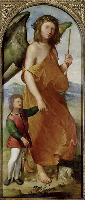 Tobias and the Angel, by Altobello Melone