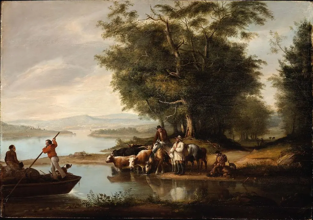 Landscape with Cows, by Alvan Fisher