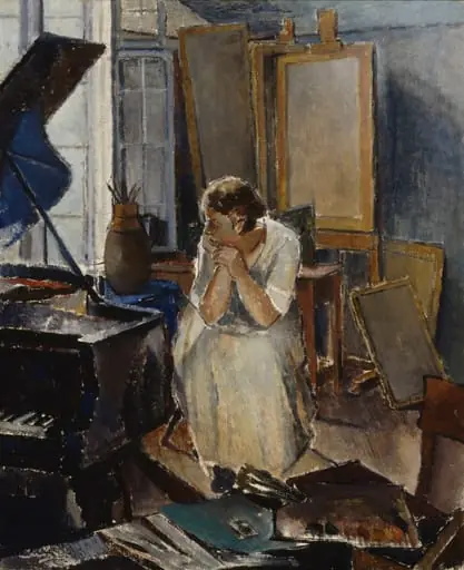 Sisäkuva ateljeesta, by Alvar Cawén