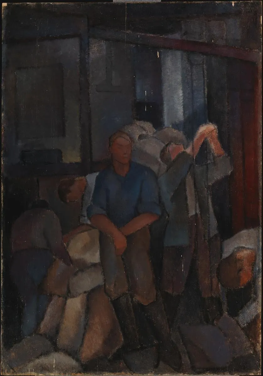 Työläisiä, by Alvar Cawén, unspecified
