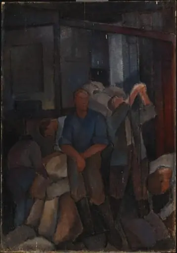Työläisiä, by Alvar Cawén