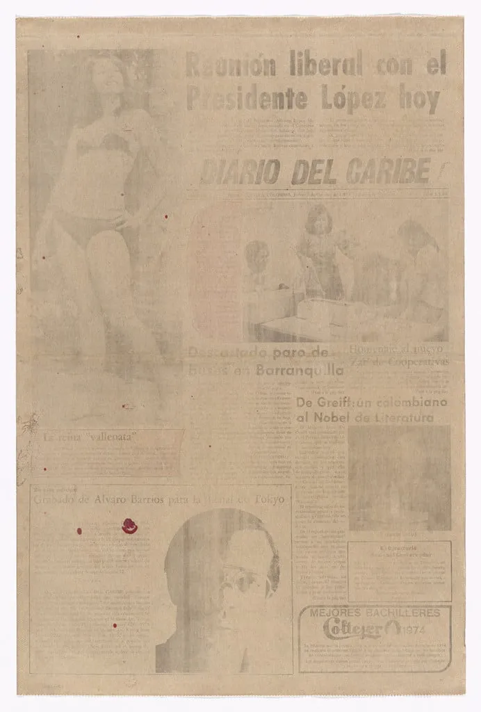 Untitled, by Álvaro Barrios, ink, 1974