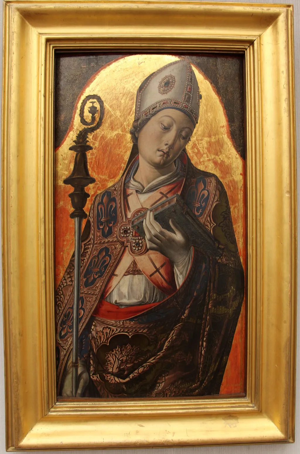 Saint Louis from Toulouse, by Alvise Vivarini, paint, 1492