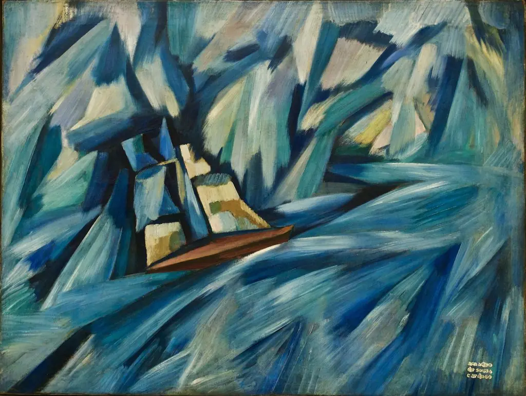 Sail boat, by Amadeo de Souza Cardoso