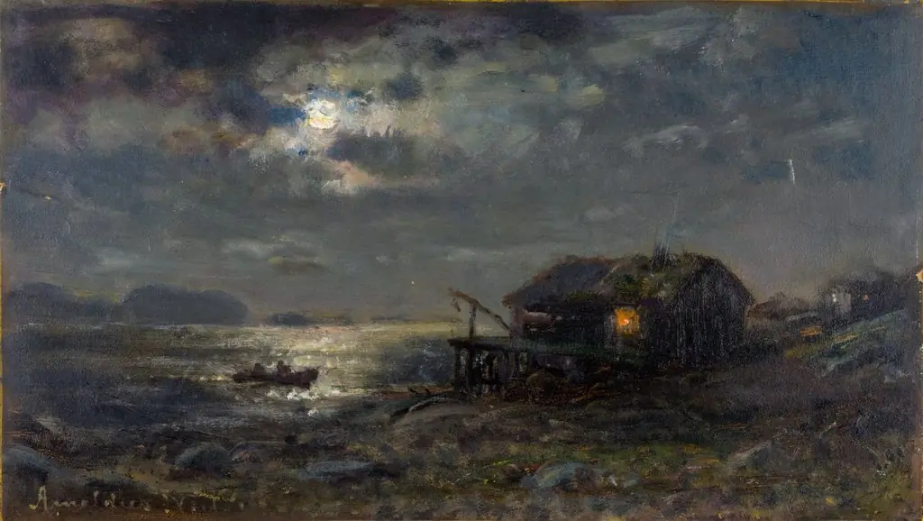 Måneskinn, Kinn, by Amaldus Nielsen