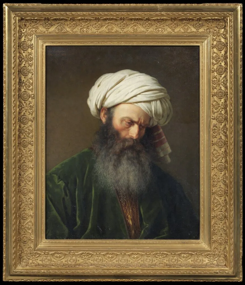 Study of a Man in Turkish Dress, by Amalia Lindegren, oil, 1854