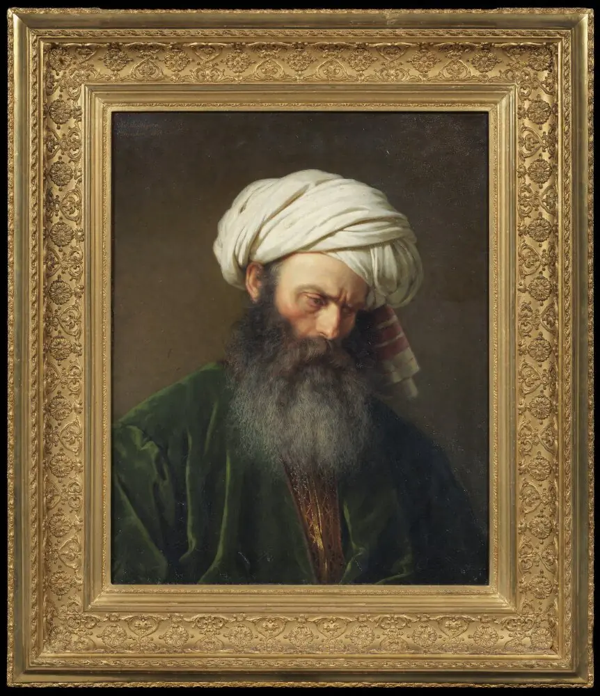 Study of a Man in Turkish Dress, by Amalia Lindegren