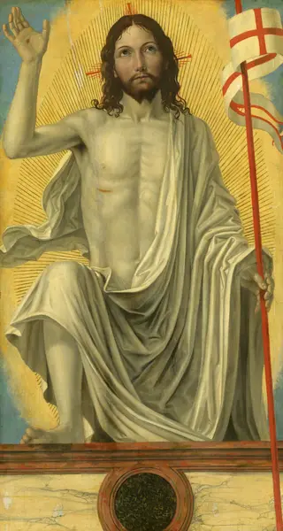 Christ Risen from the Tomb, by Ambrogio Bergognone, 1490