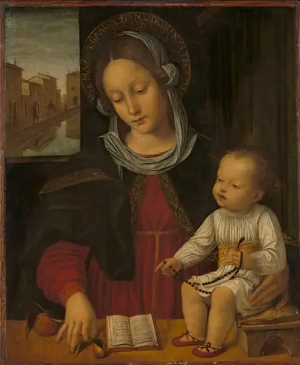 Madonna and Child, by Ambrogio Bergognone