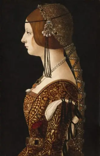 Bianca Maria Sforza, by Ambrogio de Predis