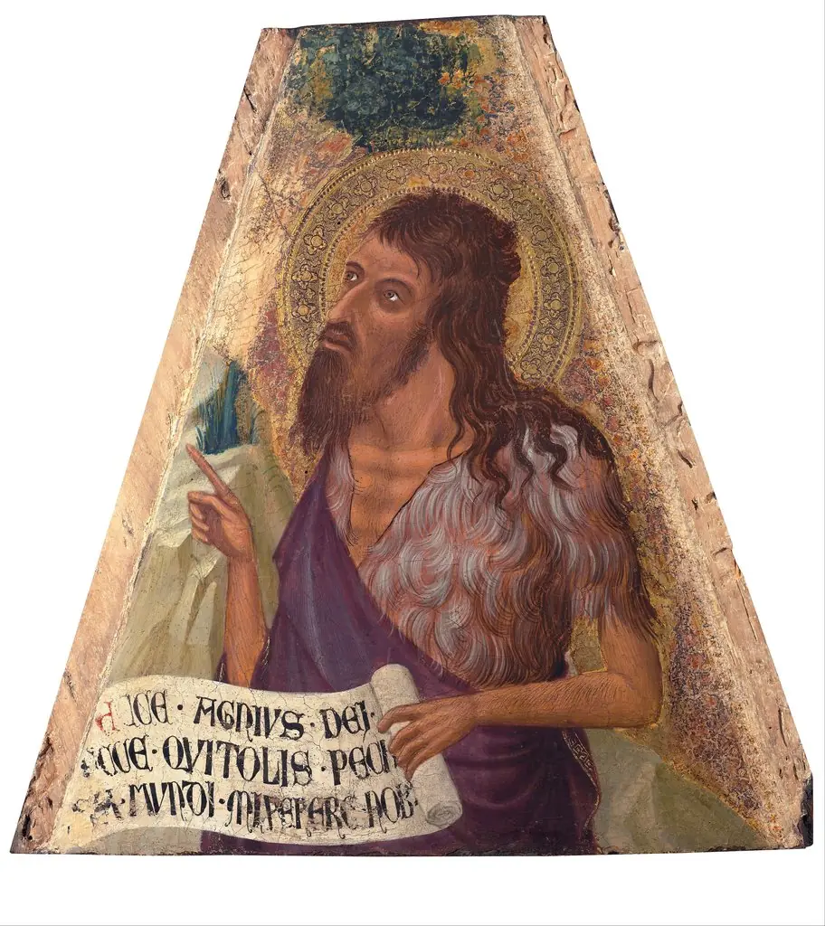 St. John the Baptist, by Ambrogio Lorenzetti, 1337