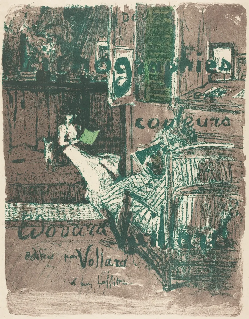 Cover for the Album "Paysages et intérieurs", by Ambroise Vollard, ink, 1899