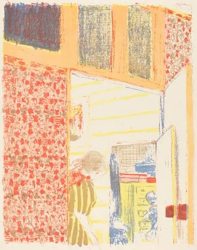 Interior with Pink Wallpaper II (Interieur aux tentures roses II), by Ambroise Vollard