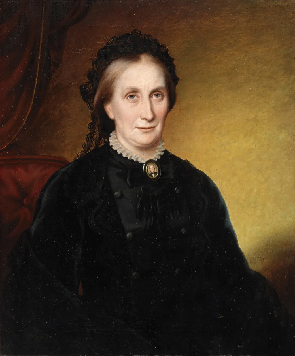 Mrs Frances J. Hadden, by Ambrose Fortune, oil