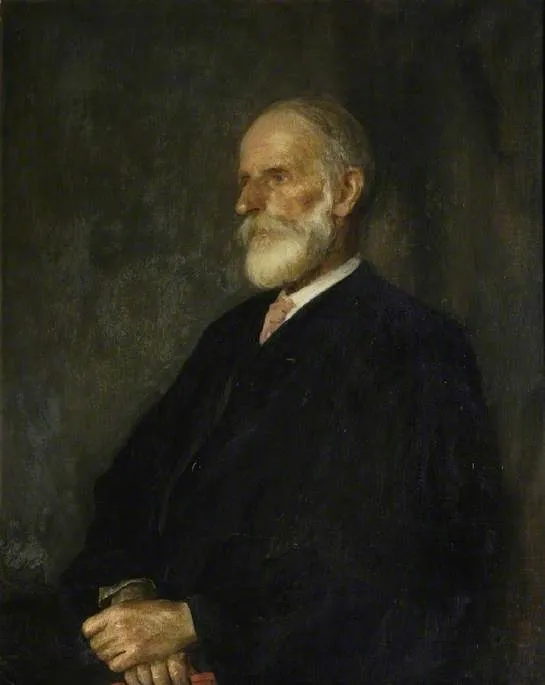 Professor James Ward, by Ambrose McEvoy, oil, 1913
