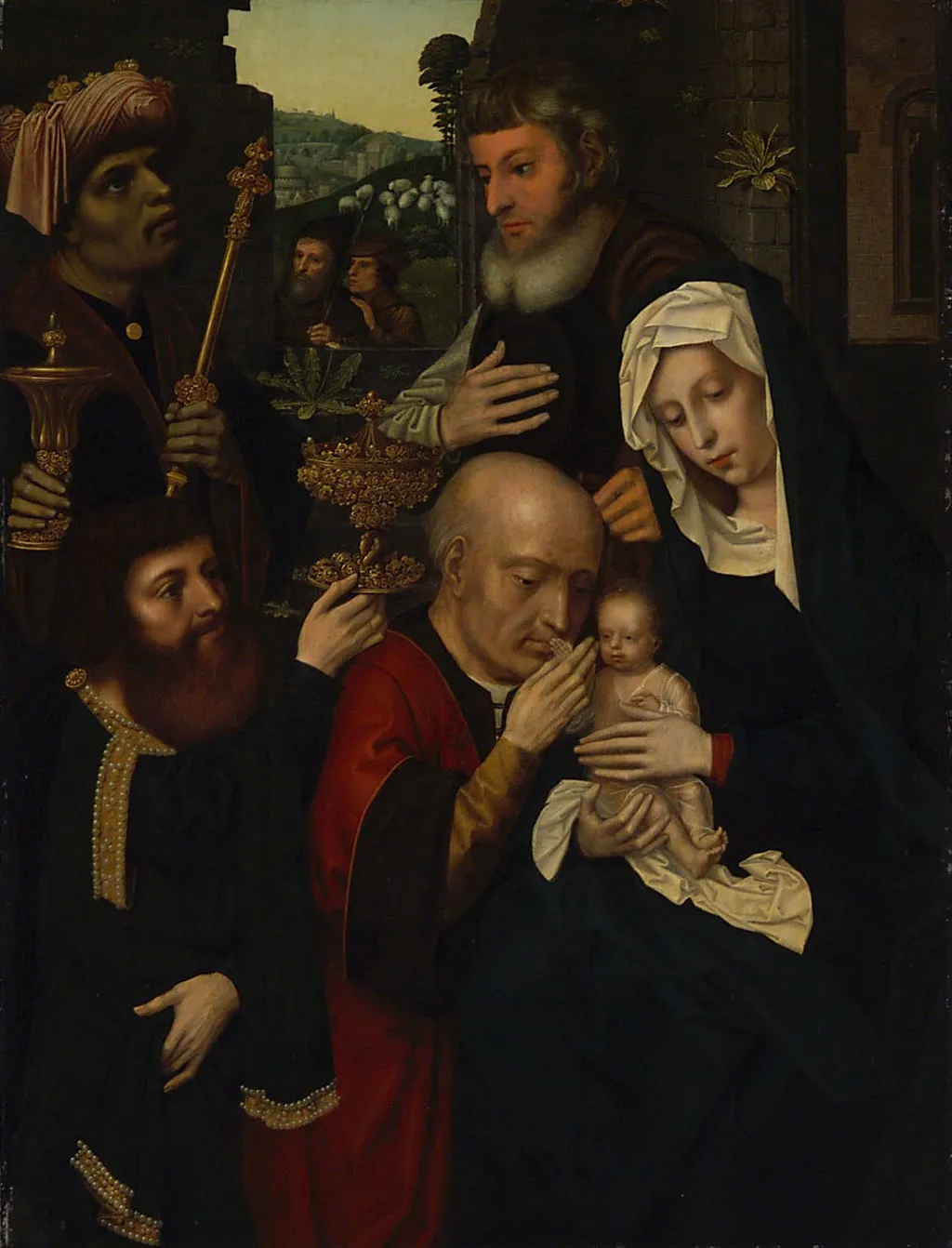 Anbetung der Könige, by Ambrosius Benson, oil, 1527