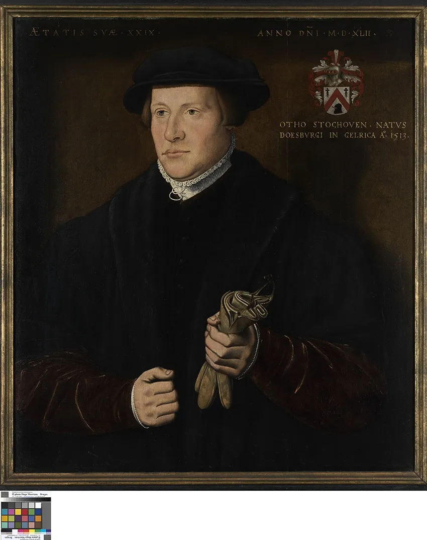 Portrait of Otho Stochoven, by Ambrosius Benson, oil, 1542