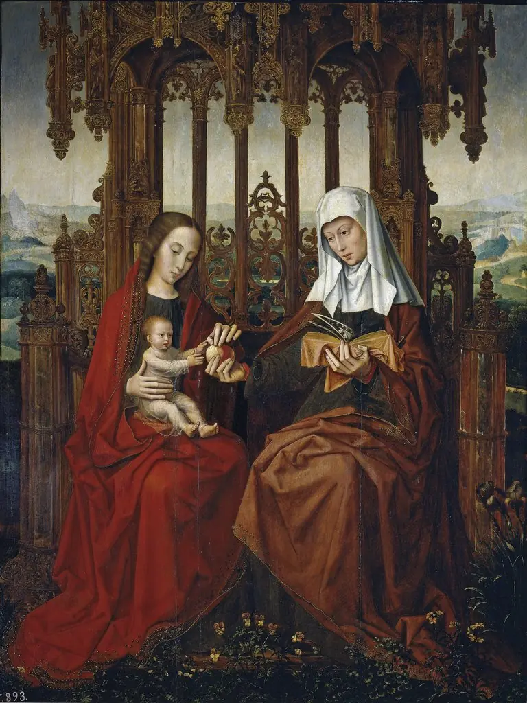 The Virgin and Child with Saint Anne, by Ambrosius Benson